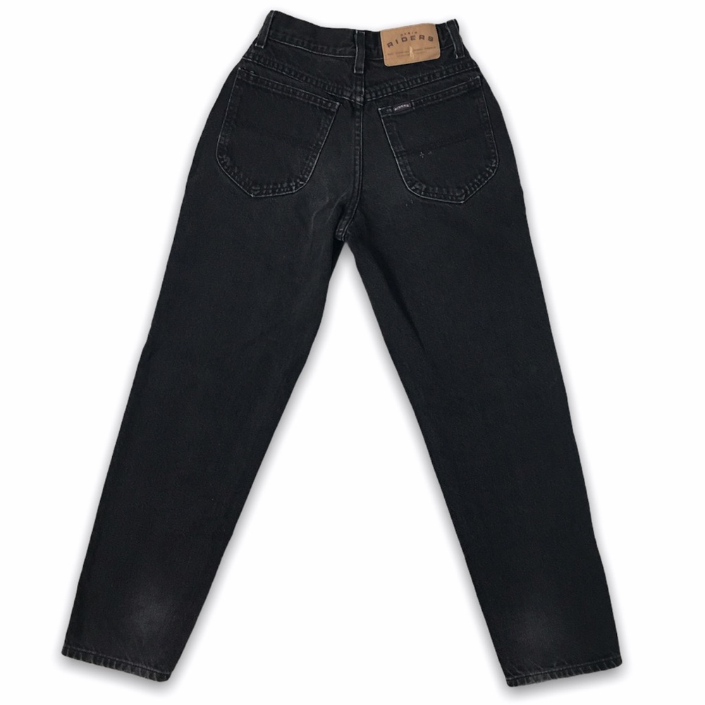 SOLD! Vintage Riders High Rise Jeans Black 22” Waist - Picture 6 of 16
